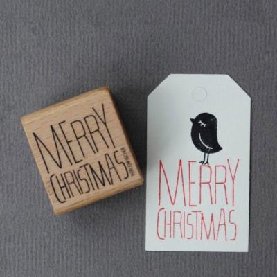 Perlenfischer Weihnachtsstempel Merry Christmas Block