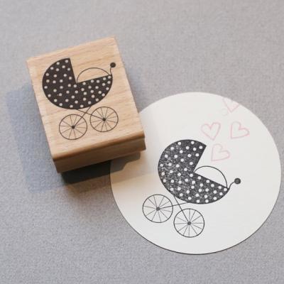 Perlenfischer Stempel Kinderwagen