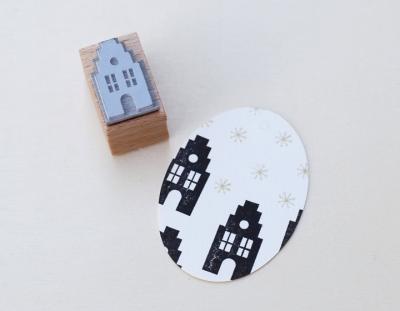 Perlenfischer Stempel Winter: HAUS #2