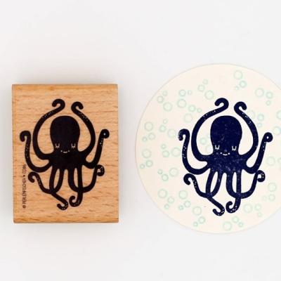 Perlenfischer Stempel Oktopus