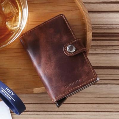 SECRID Miniwallet Vintage Leder