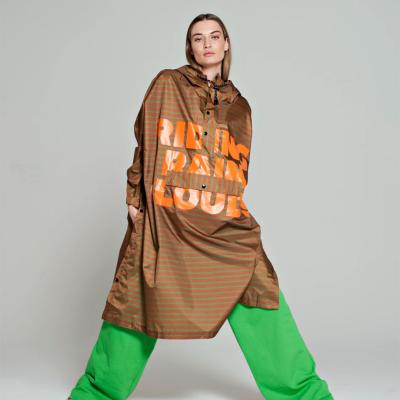 Rainkiss Poncho Breton Green Brown