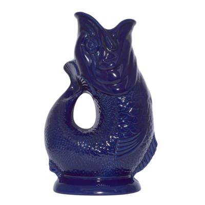 GLUCKIGLUCK KARAFFE der Gluckerfisch - cobalt blue