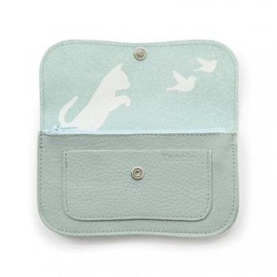 Keecie Portemonnaie Cat Chase medium - dusty green