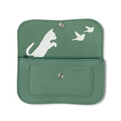 Keecie Portemonnaie Cat Chase medium - forest