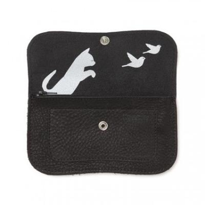 Keecie Portemonnaie Cat Chase medium - black