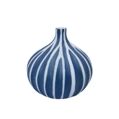 Vase Congo navy blue line