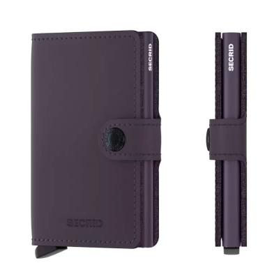 SECRID Geldbörse Miniwallet Matte - Matte Dark Purple