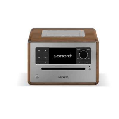 Sonoro All-In-One Musikanlage ELITE - walnuss/silber