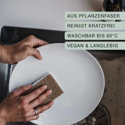 Nordesign 2er Set Kokos-Schwamm Natur