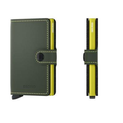 SECRID Geldbörse Miniwallet Matte - Matte Green Lime