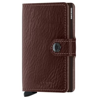 SECRID Geldbörse Miniwallet VEG - Veg Espresso Brown