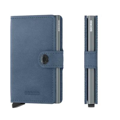 SECRID Geldbörse Miniwallet Original Leder - ice blue