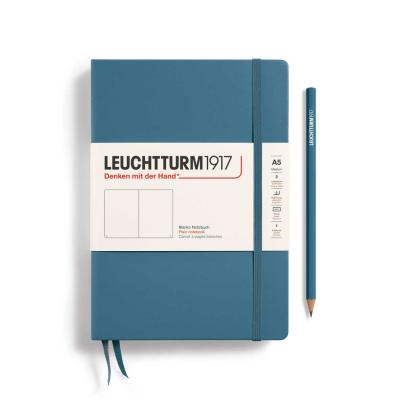 Leuchtturm 1917 Notizbuch medium A5 blanko - stone blue