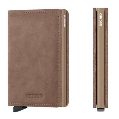 SECRID Geldbörse Slimwallet Vintage Leder - Vintage Taupe