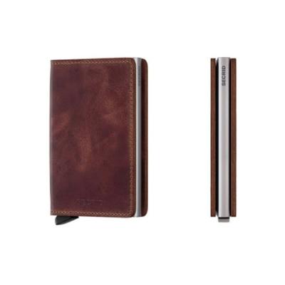 SECRID Geldbörse Slimwallet Vintage Leder - Vintage Brown