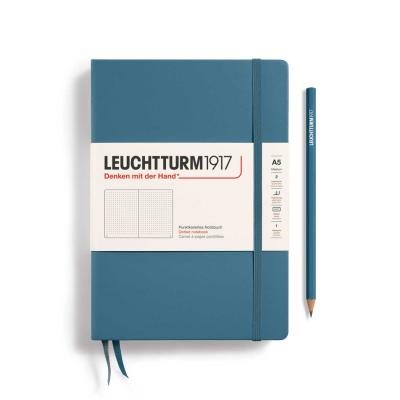 Leuchtturm 1917 Notizbuch medium A5 dotted - stone blue