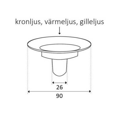 Våges Kerzenhalteraufsatz Burk mit Glas