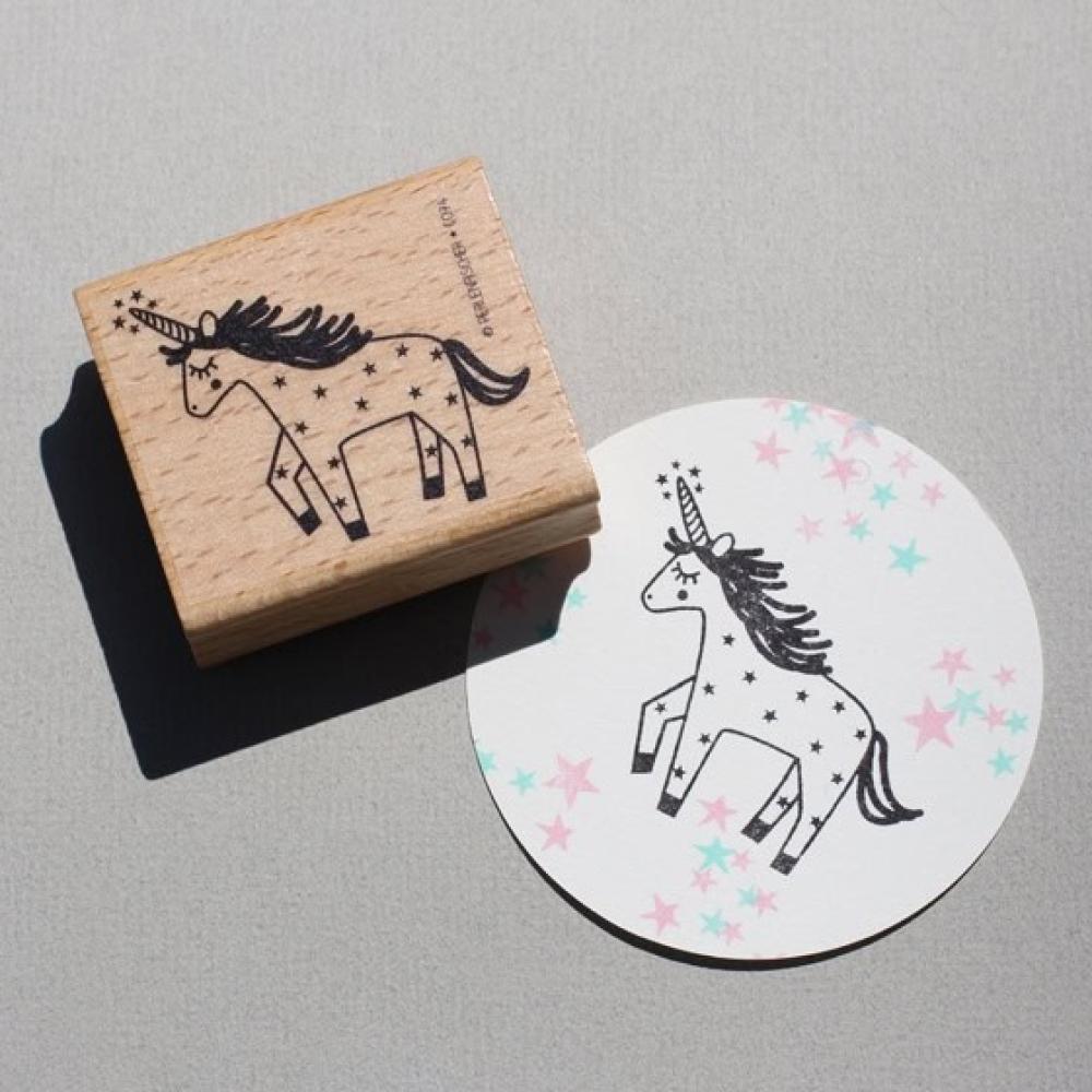 Perlenfischer Stempel Tiere: EINHORN