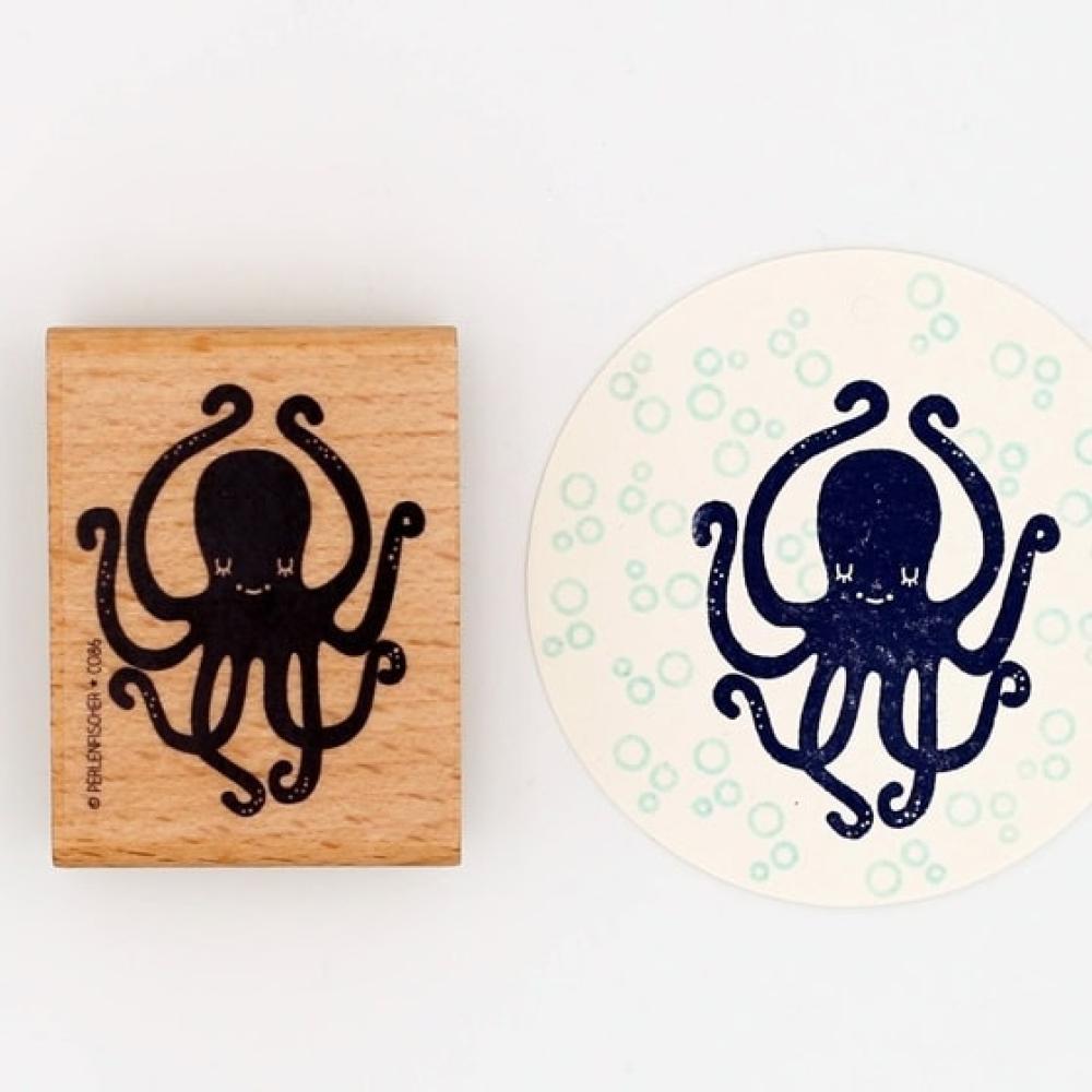 Perlenfischer Stempel maritim: OKTOPUS