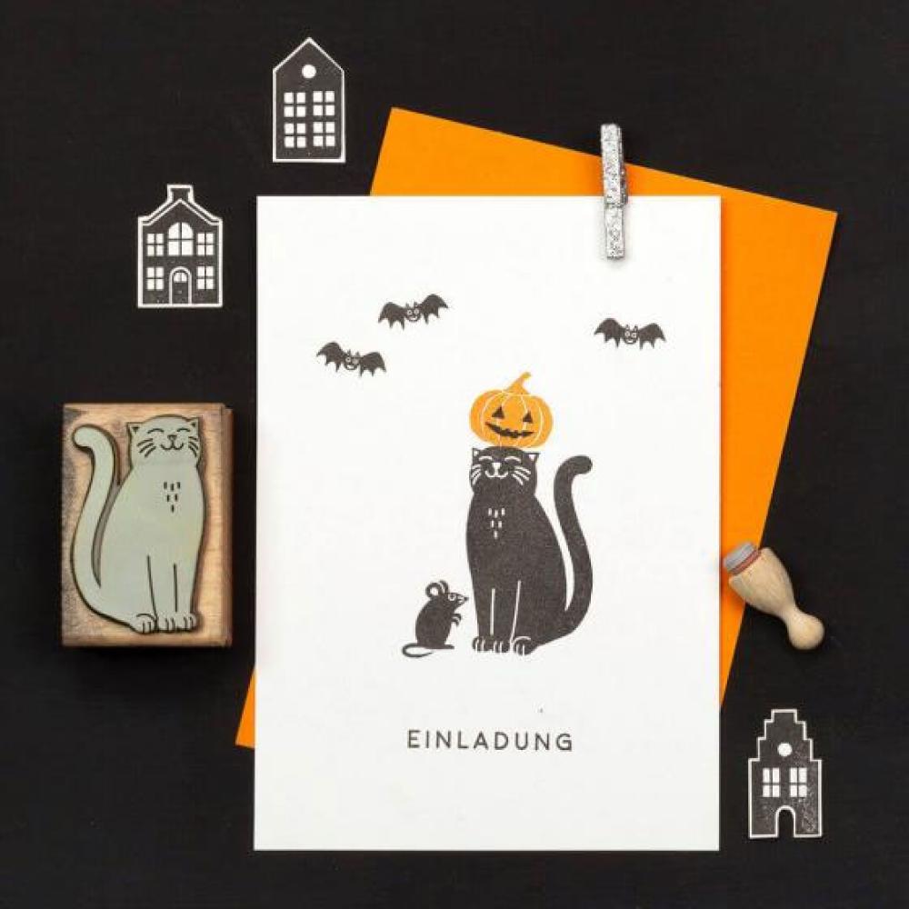 Perlenfischer Stempel Tiere: KATZE