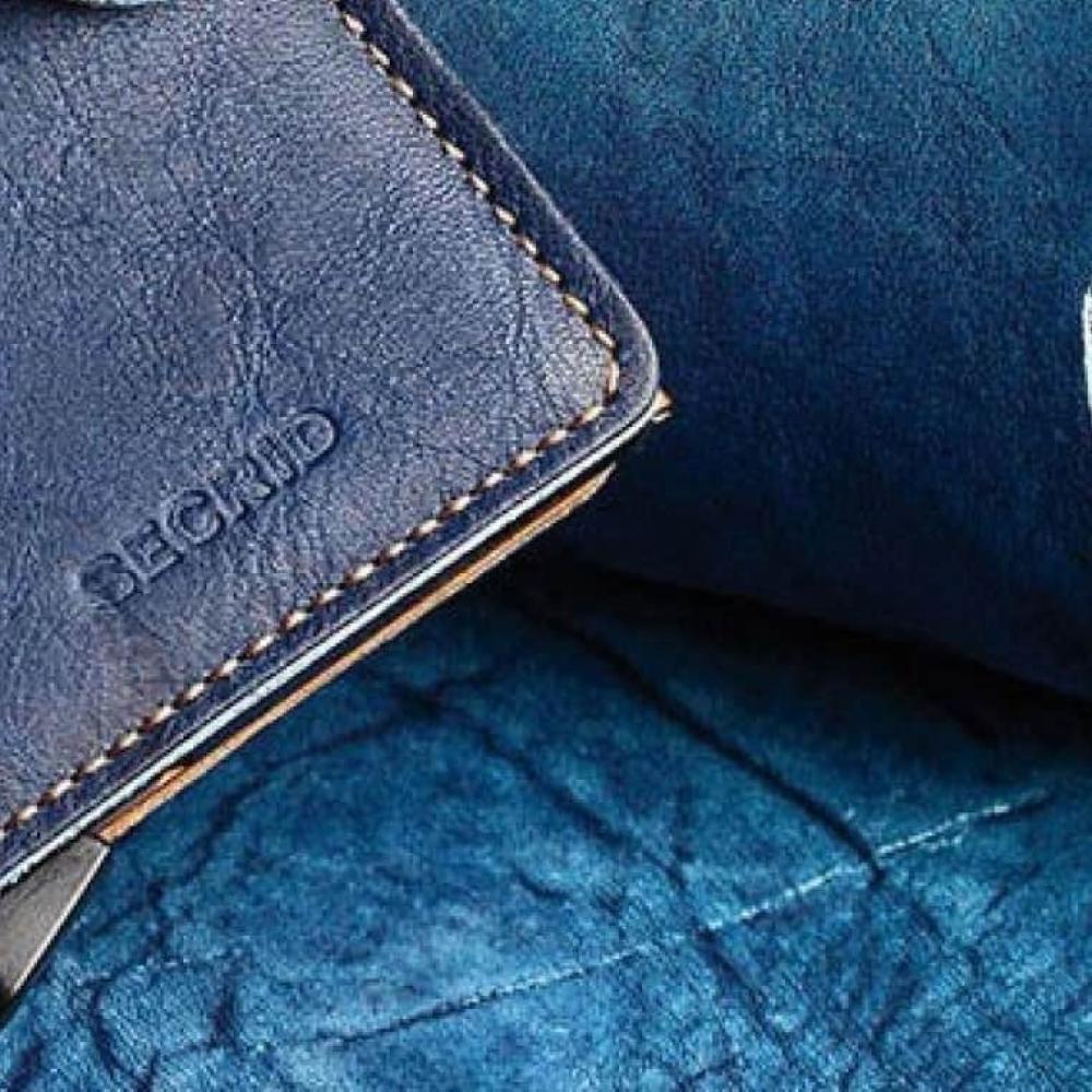 SECRID Slimwallet Indigo Leder