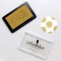 Perlenfischer Pigment Stempelkissen - gold