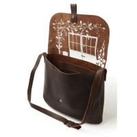 Keecie Schultertasche Back Yard - darkbrown used look