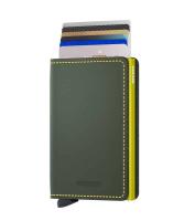 SECRID Geldbörse Slimwallet Leder matte - Matte Green Lime